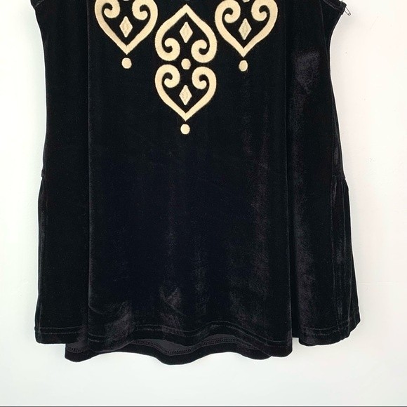 NWT Anthropologie THML Embroidered Velvet Sleeveless Top - Picture 6 of 14